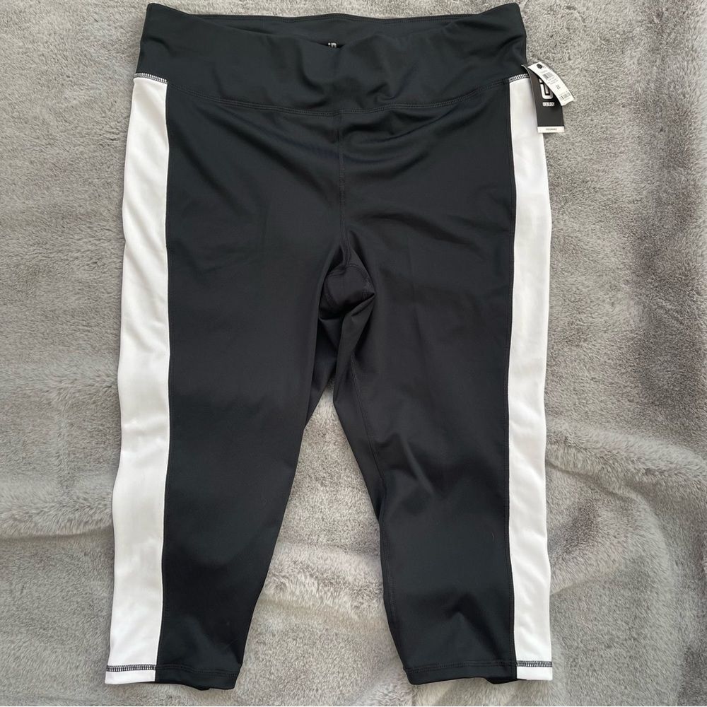 ✨ NWT Ideology Women’s Essentials Colorblocked Cropped Leggings – Size 2X - Picture 3 of 11